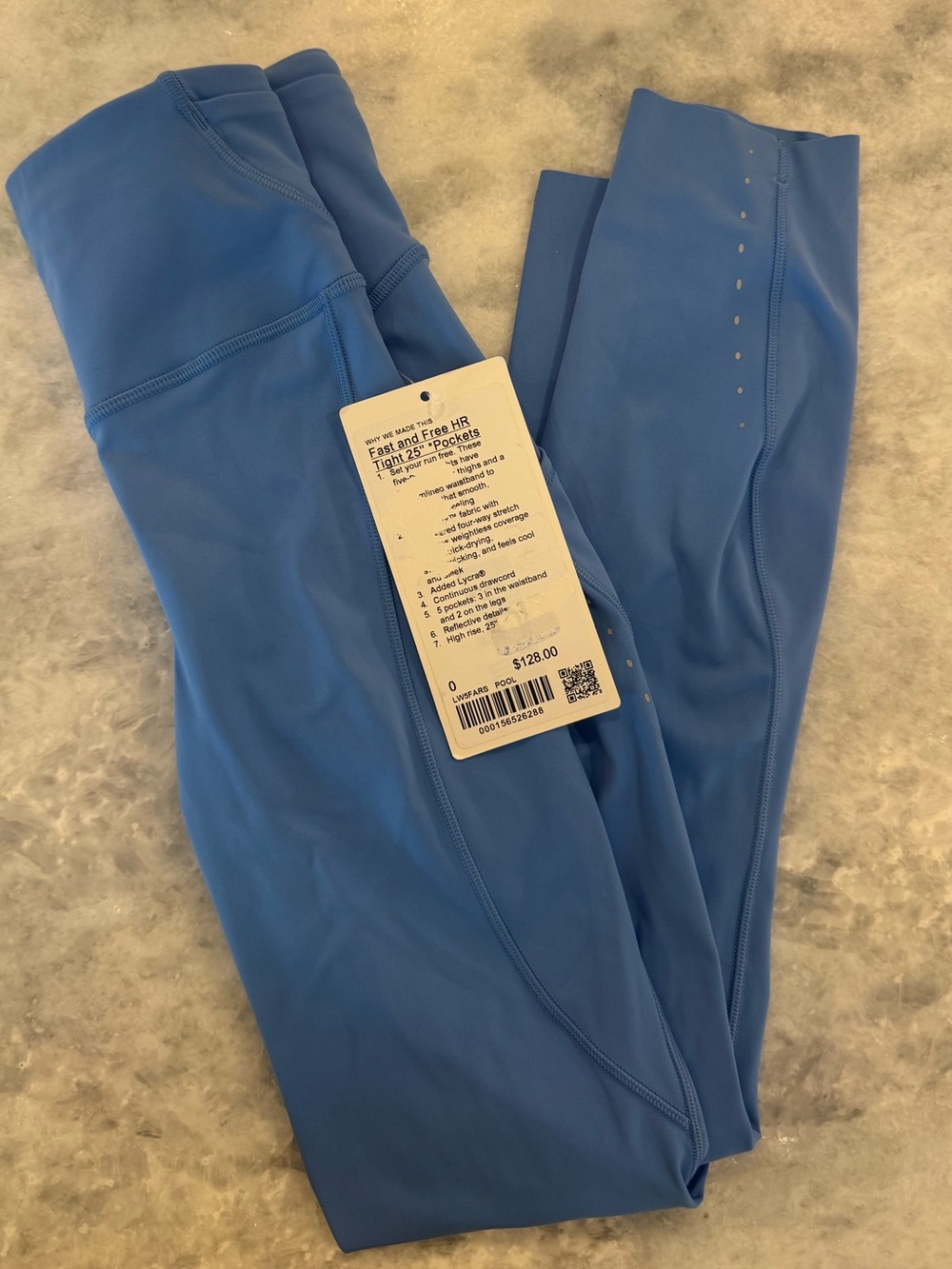 lululemon athletica Blue High-Rise Fast and Free Leggings